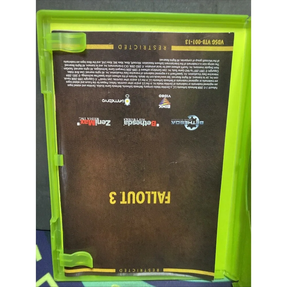 Fallout 3 - Xbox 360 Very Nice Tested And Working Complete With Manual